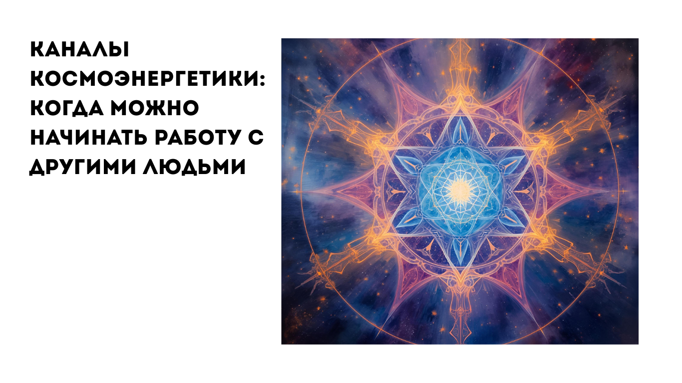 каналы космоэнергетики: работа с людьми