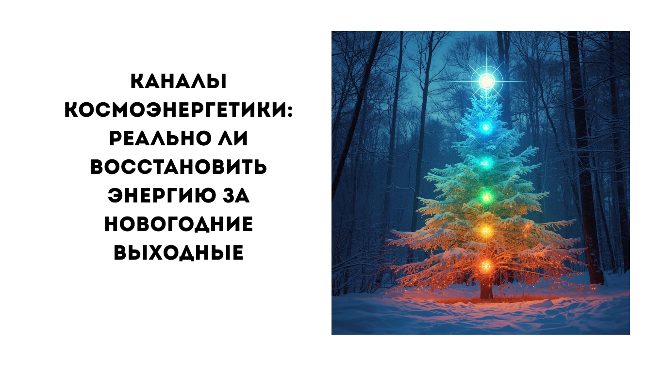 Каналы космоэнергетики и энергия в период новогодних выходных Каналы космоэнергетики и восстановление энергие в зимние каникулы