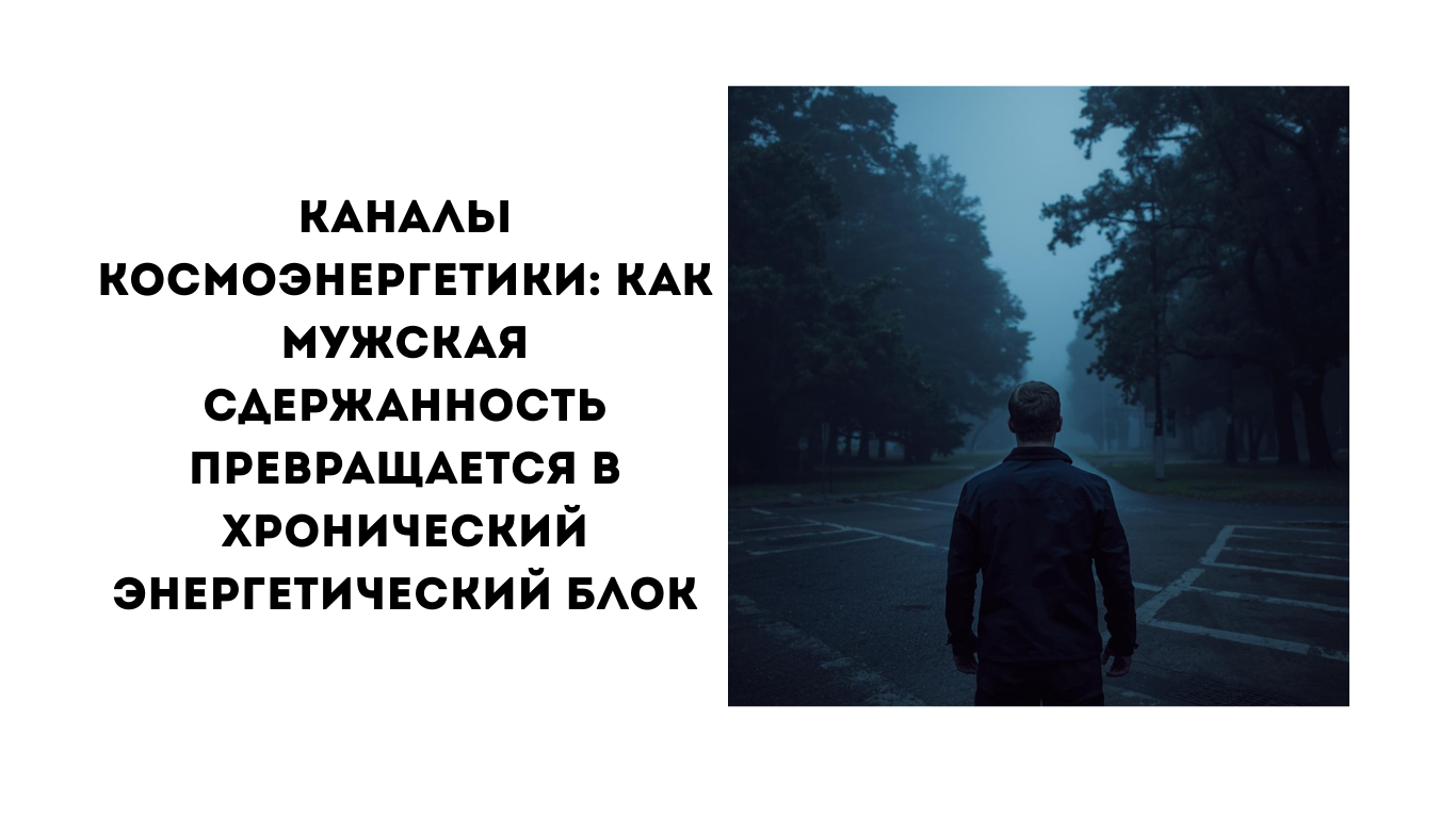 Каналы космоэнергетики: как мужская сдержанность превращается в хронический энергетический блок каналы космоэнергетики и мужская сдержанность
